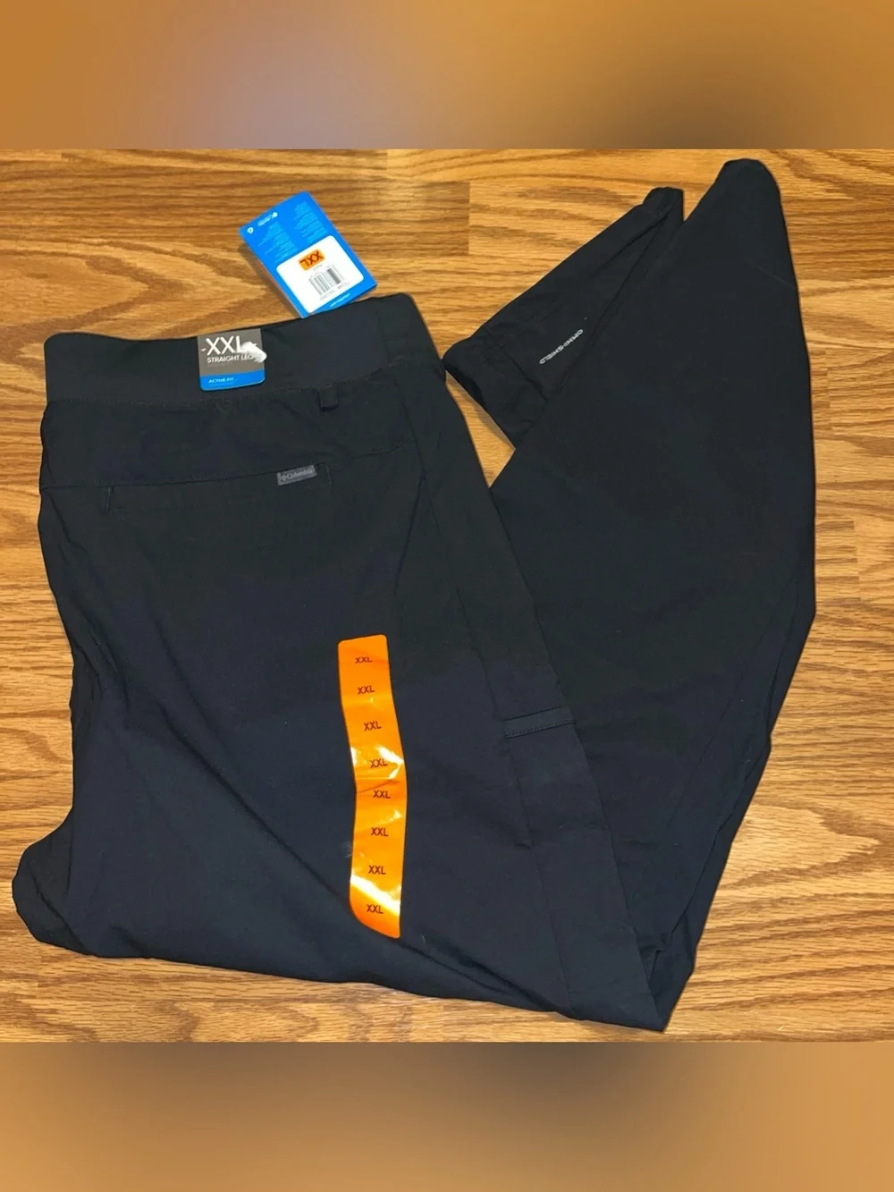 NWT Men’s XXL Columbia Omni Shield Black Pants Straight Leg outdooer walking